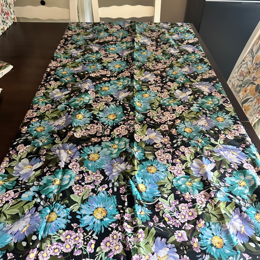 Mood Midnight Marvel Cotton Poplin Blues, Purples, Black 3 yards 55 width